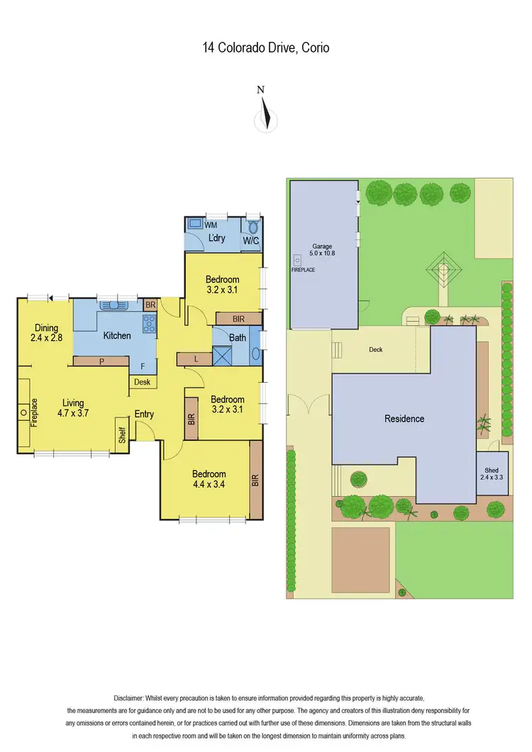 Floorplan of Homely house listing, 14 Colorado Drive, Corio VIC 3214