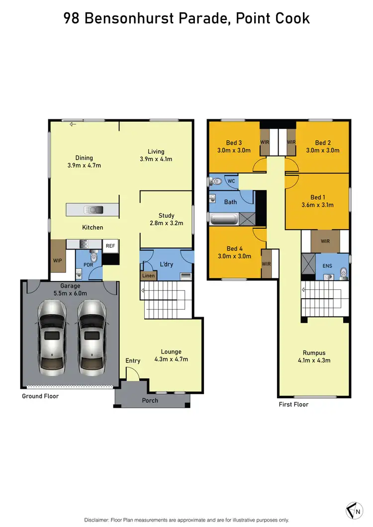 Floorplan of Homely house listing, 98 Bensonhurst Parade, Point Cook VIC 3030