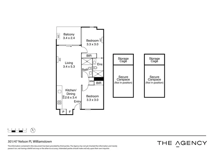 Floorplan of Homely apartment listing, 301/47 Nelson Place, Williamstown VIC 3016
