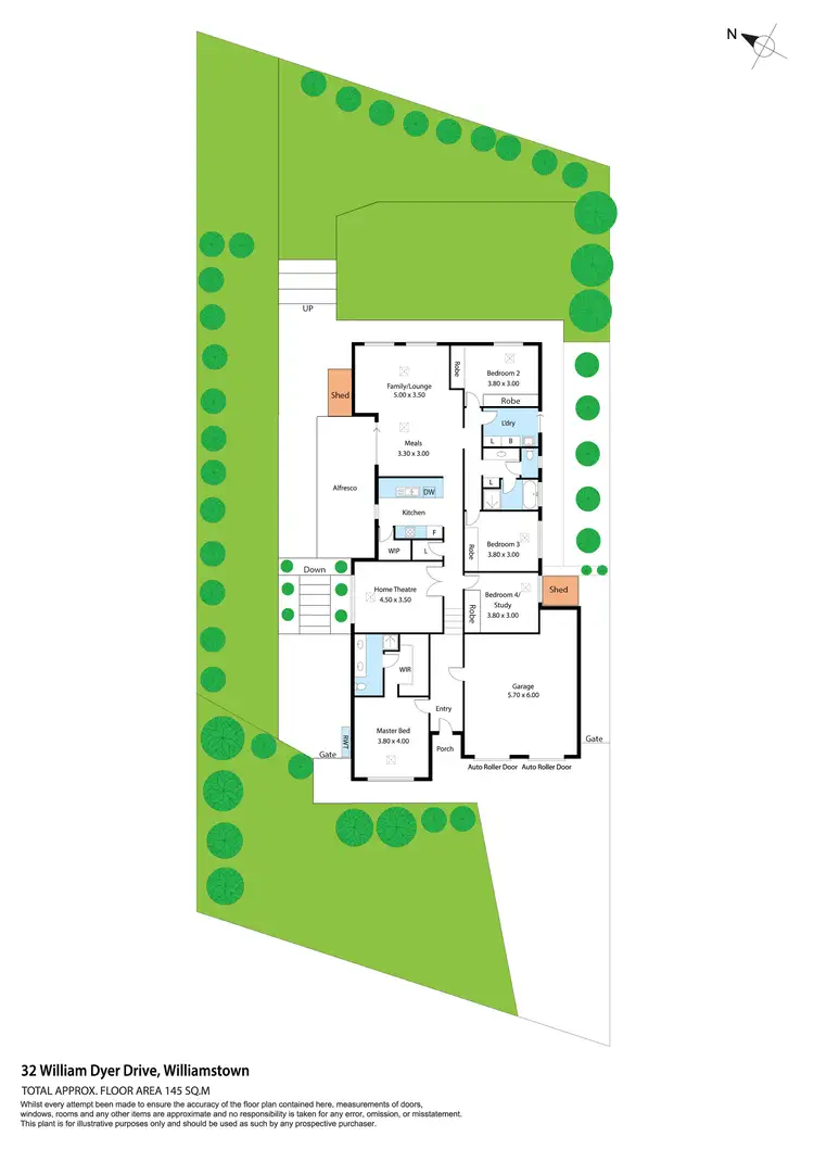 Floorplan of Homely house listing, 32 William Dyer Drive, Williamstown SA 5351