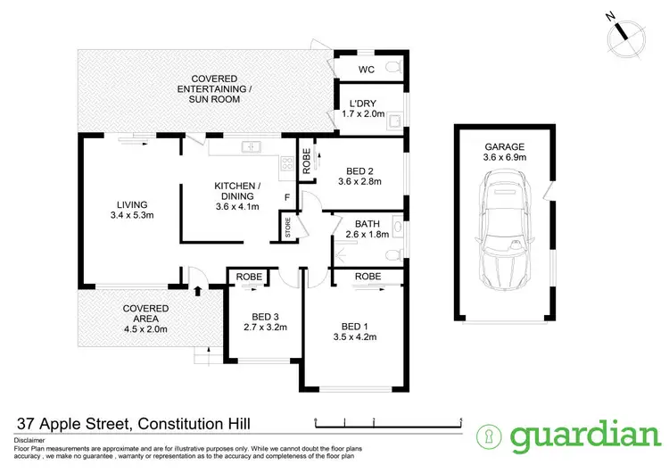 Floorplan of Homely house listing, 37 Apple Street, Constitution Hill NSW 2145