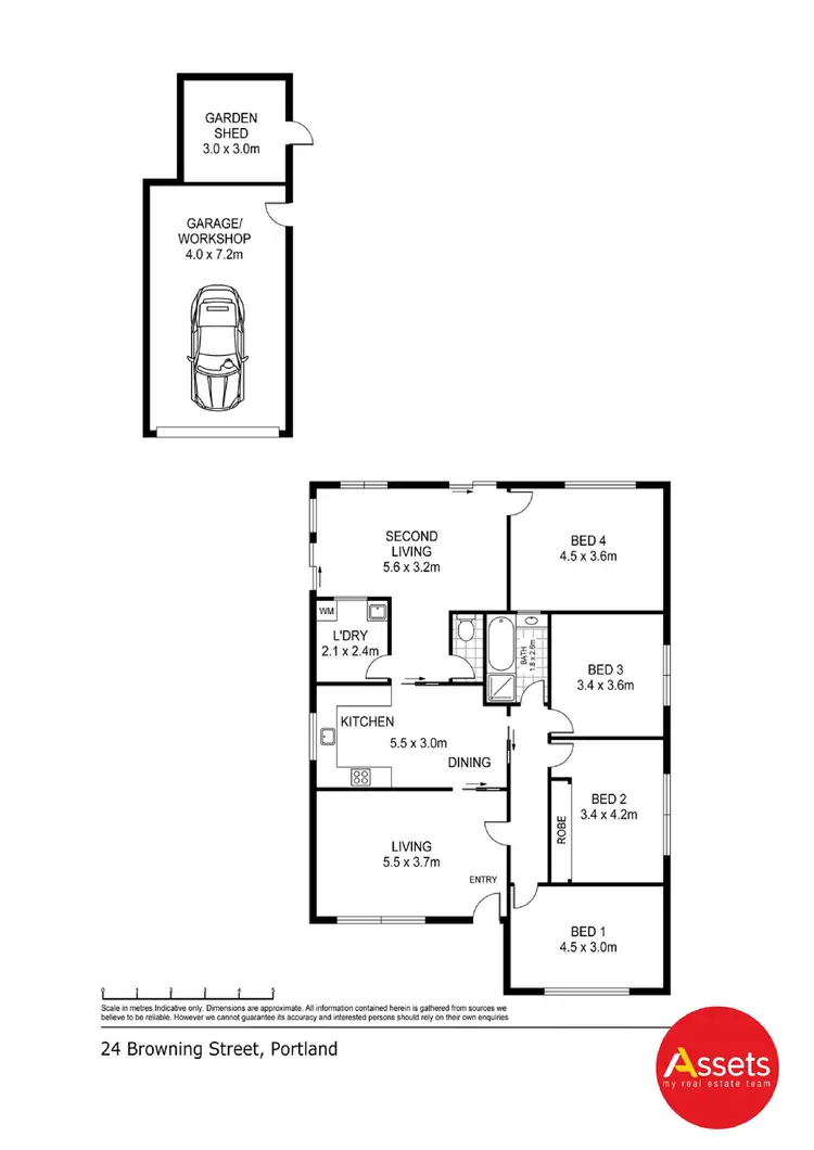 Floorplan of Homely house listing, 24 Browning Street, Portland VIC 3305