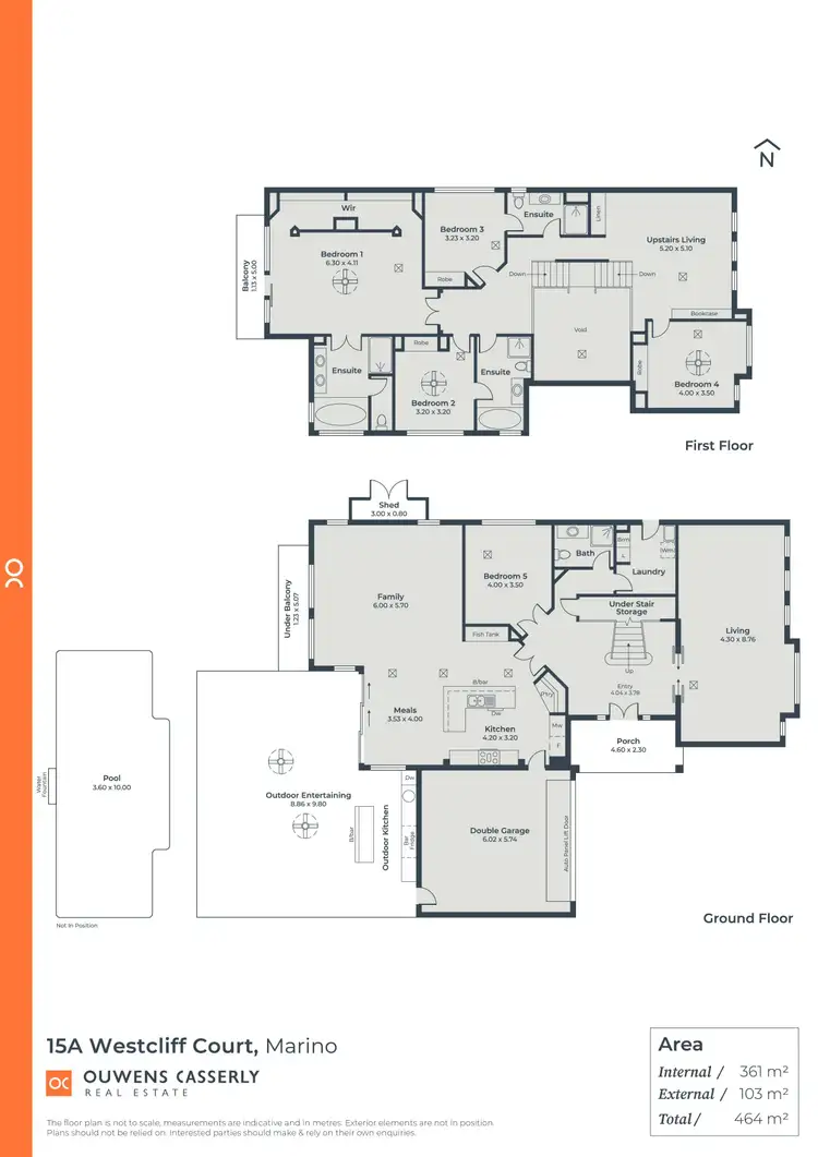 Floorplan of Homely house listing, 15A Westcliff Court, Marino SA 5049