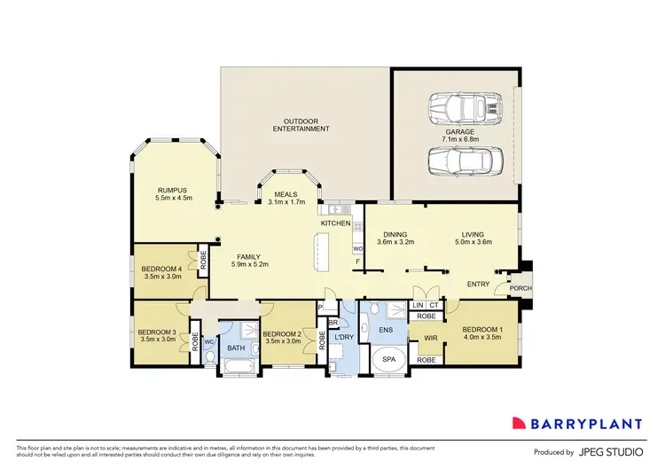 Floorplan of Homely house listing, 7 Rising Court, Hillside VIC 3037