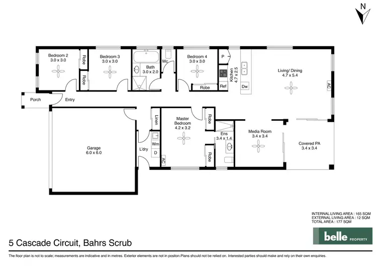 Floorplan of Homely house listing, 5 Cascade Circuit, Bahrs Scrub QLD 4207
