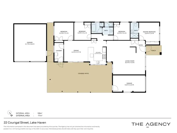 Floorplan of Homely house listing, 22 Courigal Street, Lake Haven NSW 2263