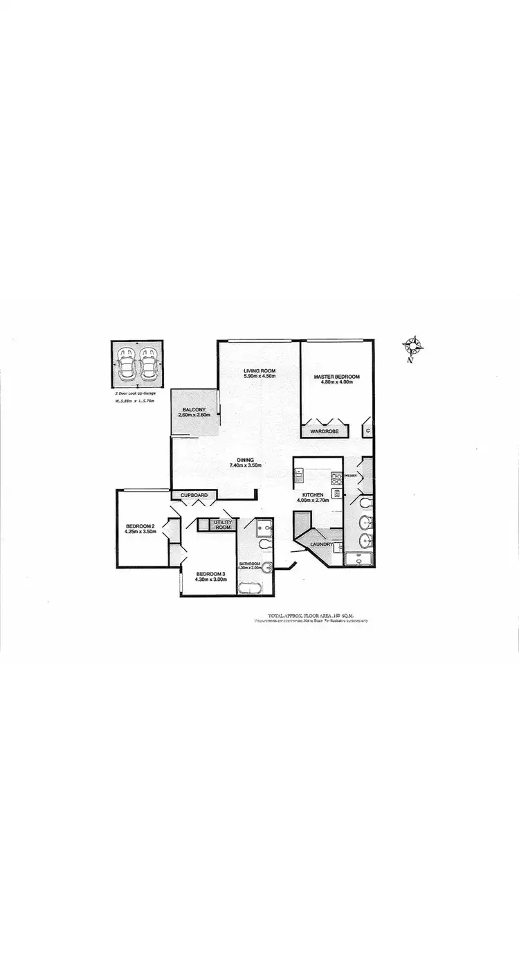 Floorplan of Homely apartment listing, 1505/2 Dind Street, Milsons Point NSW 2061
