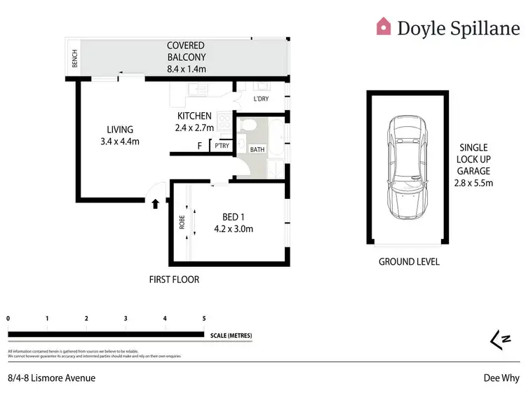 Floorplan of Homely apartment listing, 8/4-8 Lismore Avenue, Dee Why NSW 2099