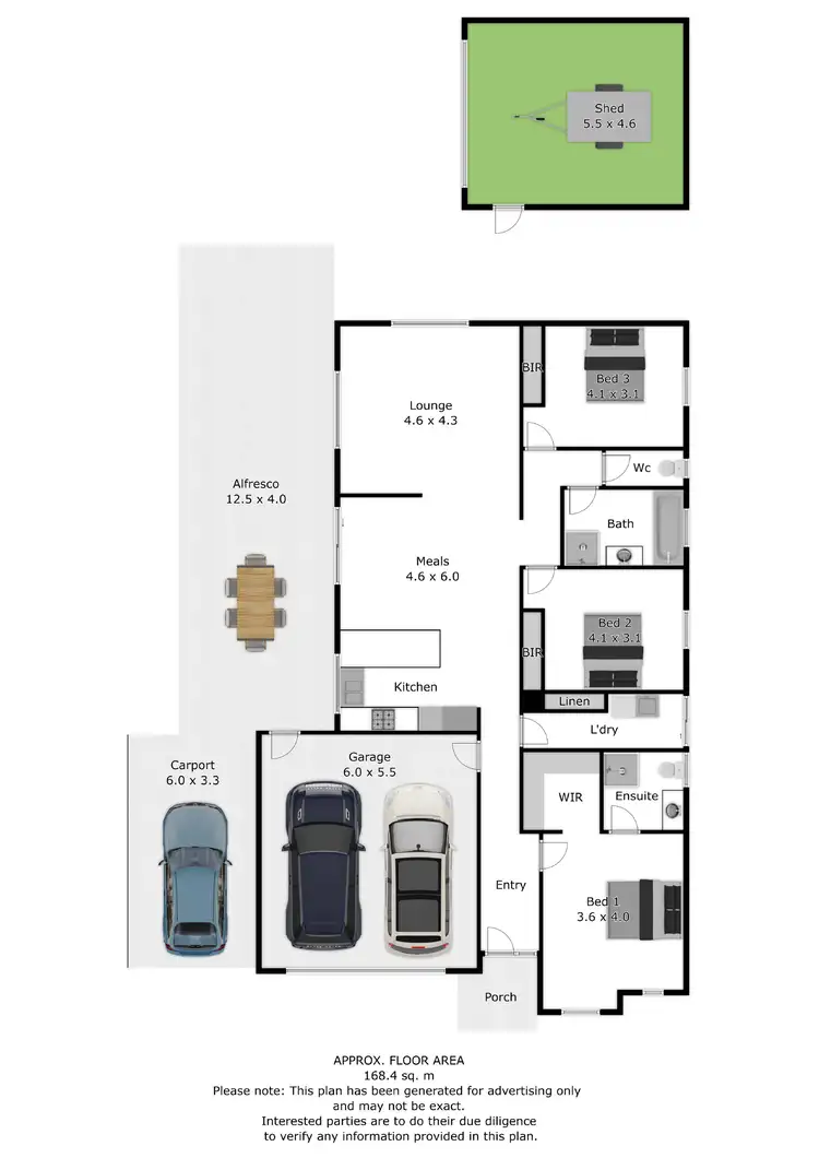Floorplan of Homely house listing, 14 Snowy Street, Wodonga VIC 3690