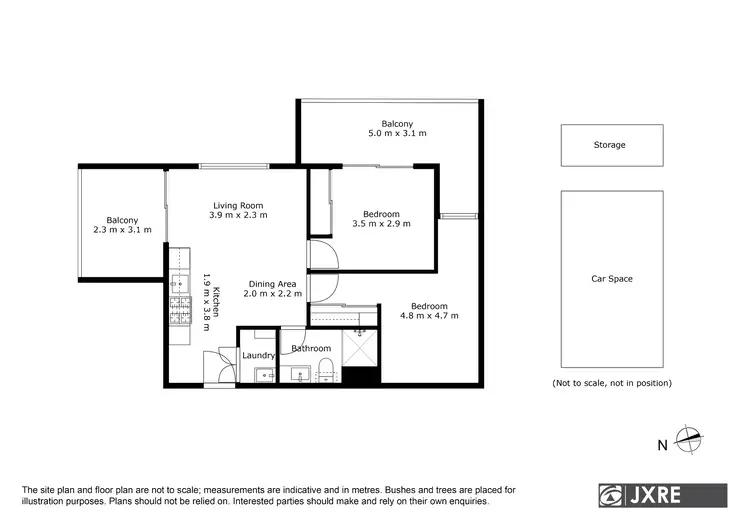Floorplan of Homely apartment listing, 204/1213 Centre Road, Oakleigh South VIC 3167