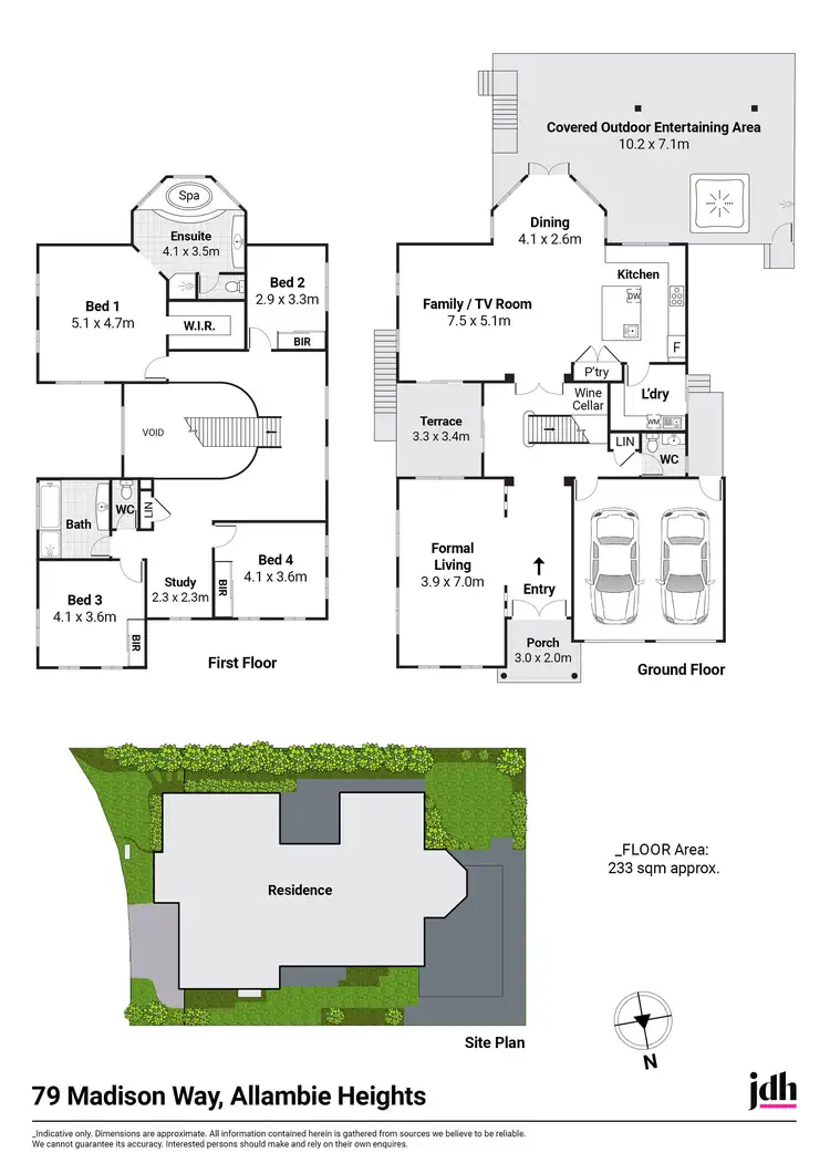 Floorplan of Homely house listing, 79 Madison Way, Allambie Heights NSW 2100