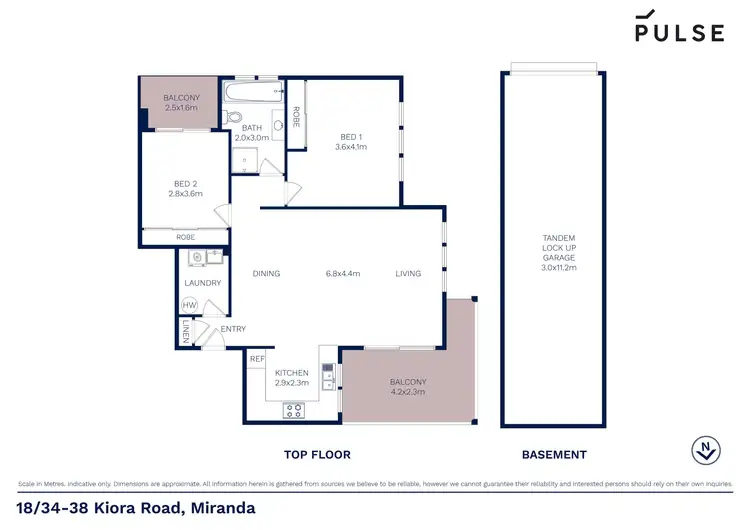 Floorplan of Homely apartment listing, 18/34-38 Kiora Road, Miranda NSW 2228