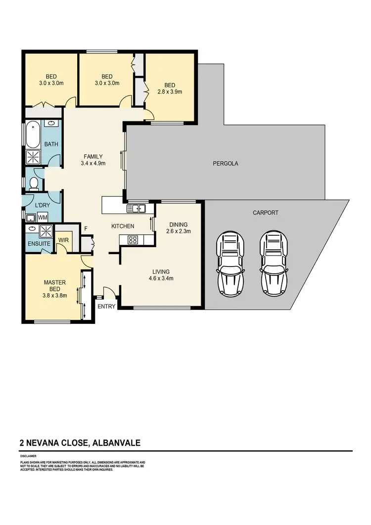 Floorplan of Homely house listing, 2 Nevana Close, Albanvale VIC 3021