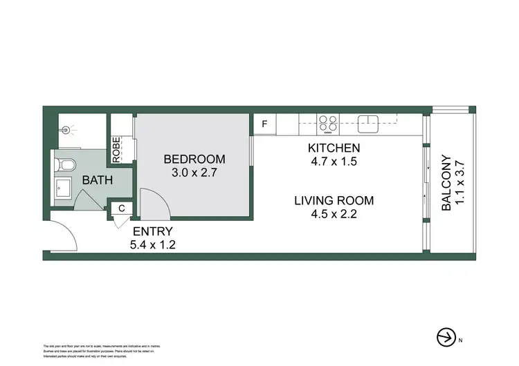 Floorplan of Homely apartment listing, 603/52 Park Street, South Melbourne VIC 3205