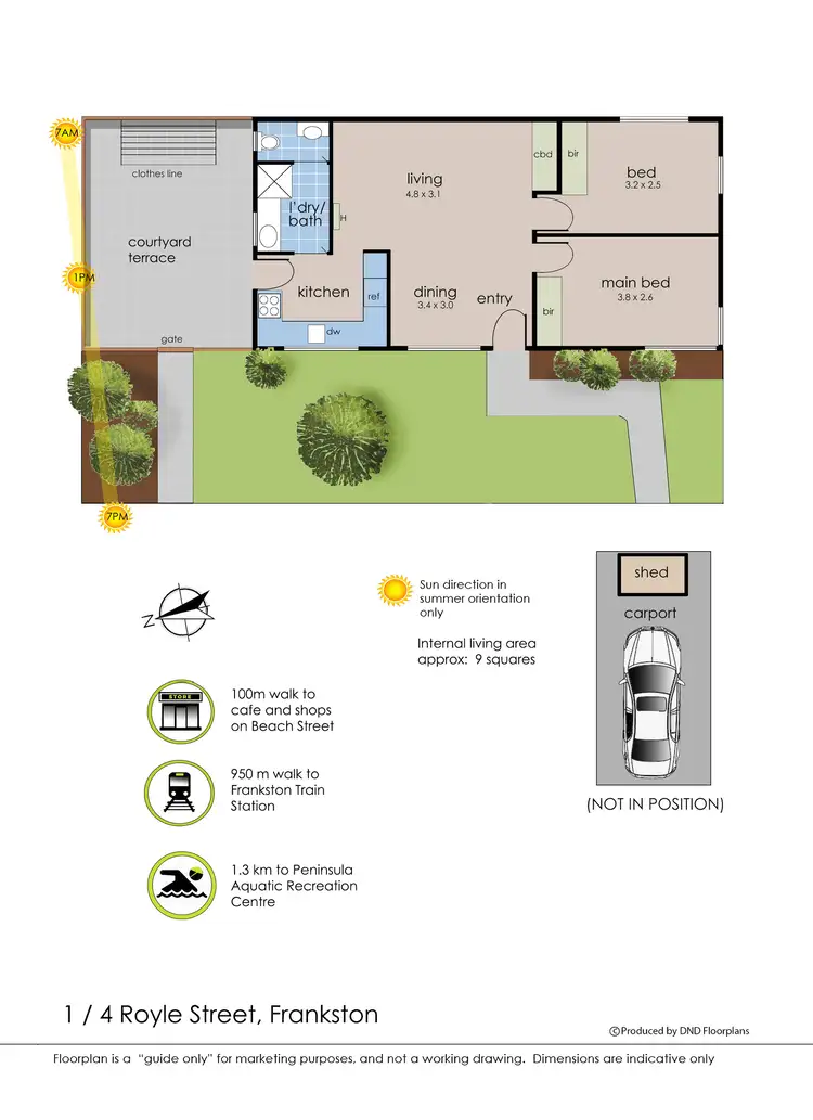 Floorplan of Homely unit listing, 1/4 Royle Street, Frankston VIC 3199