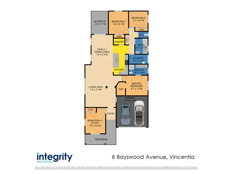 Floorplan of Homely house listing, 8 Bayswood Avenue, Vincentia NSW 2540