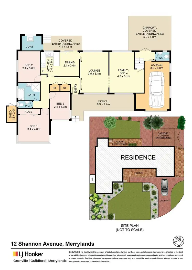 Floorplan of Homely house listing, 12 Shannon Avenue, Merrylands NSW 2160