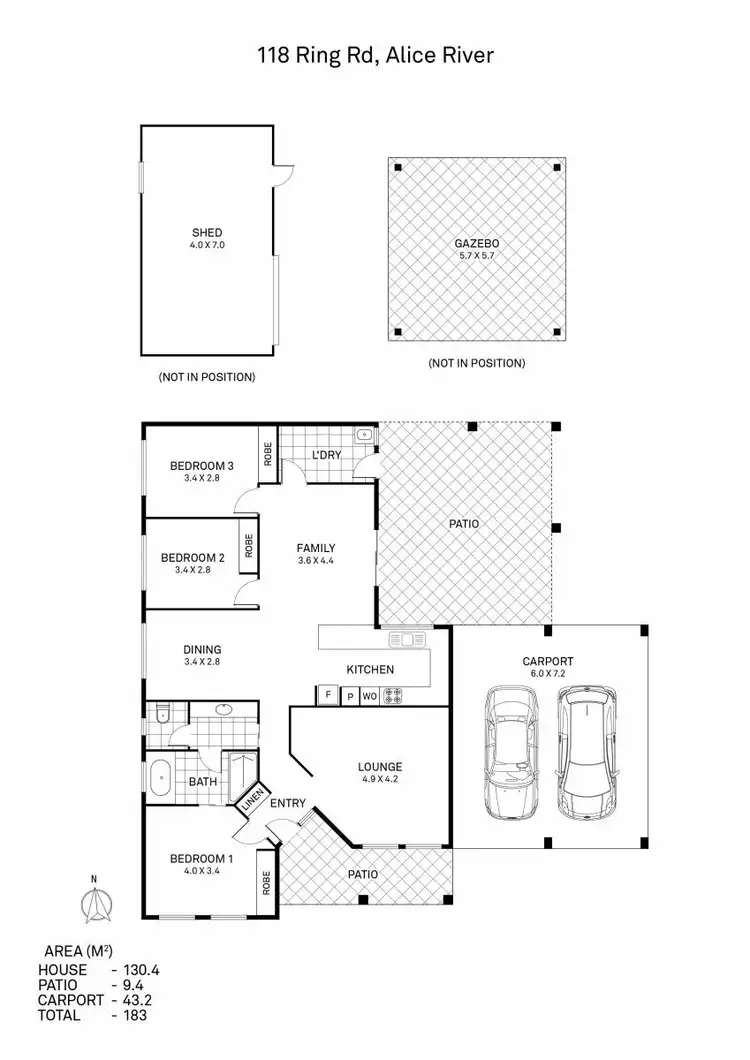 Floorplan of Homely house listing, 118 Ring Road, Alice River QLD 4817