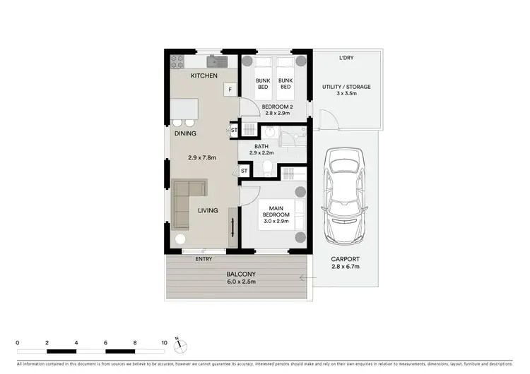 Floorplan of Homely villa listing, 49/425 Princes Highway, Lake Tabourie NSW 2539