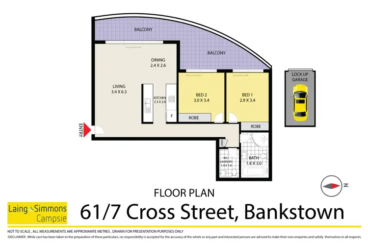 Floorplan of Homely apartment listing, 61/7 Cross Street, Bankstown NSW 2200
