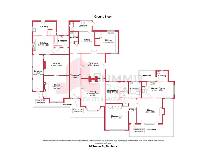 Floorplan of Homely house listing, 10 Turner Street, Bunbury WA 6230