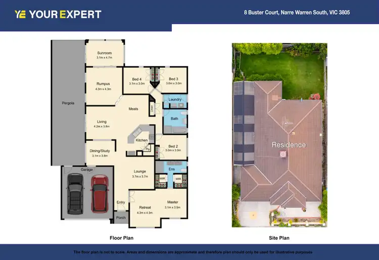 Floorplan of Homely house listing, 8 Buster Court, Narre Warren South VIC 3805