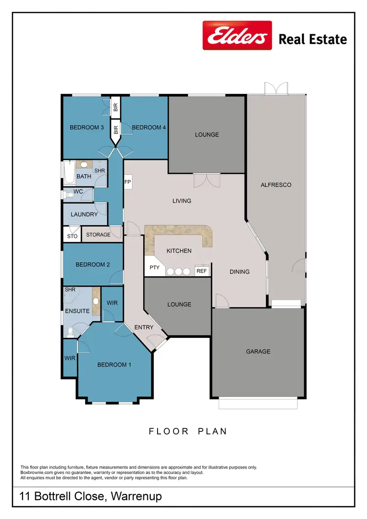 Floorplan of Homely house listing, 11 Bottrell Close, Warrenup WA 6330