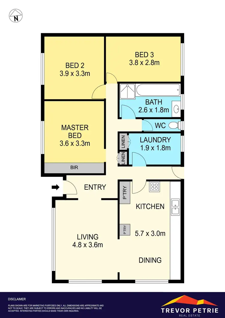 Floorplan of Homely house listing, 6 Sherwood Street, Wendouree VIC 3355