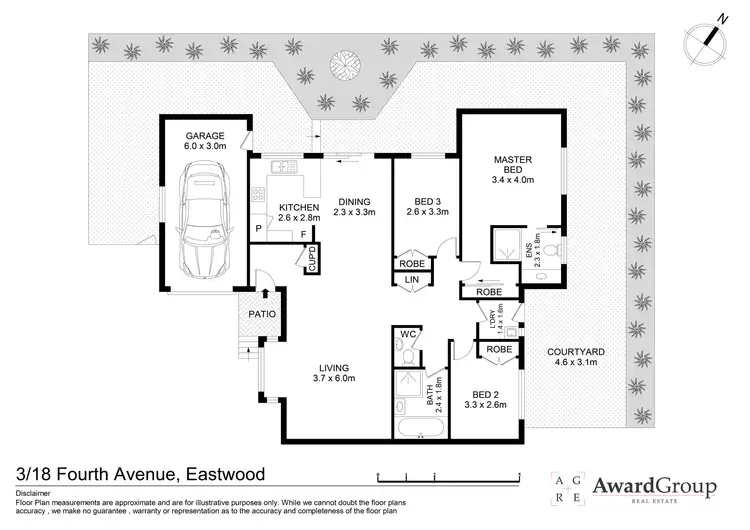 Floorplan of Homely villa listing, 3/18 Fourth Avenue, Eastwood NSW 2122