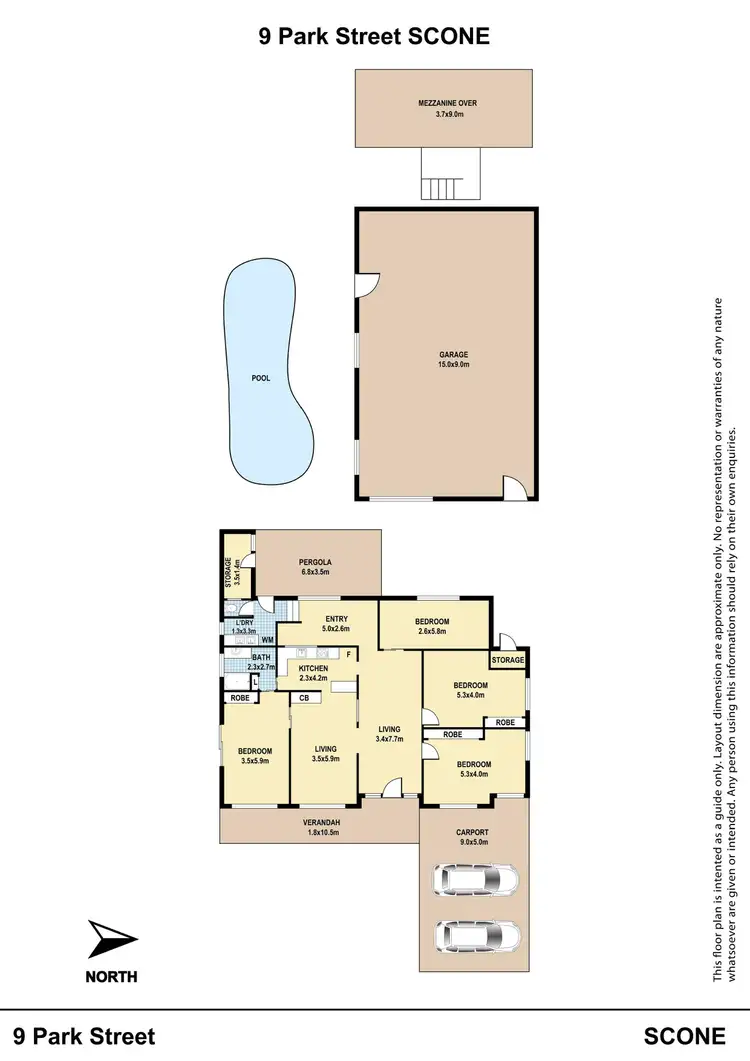 Floorplan of Homely house listing, 9 Park Street, Scone NSW 2337