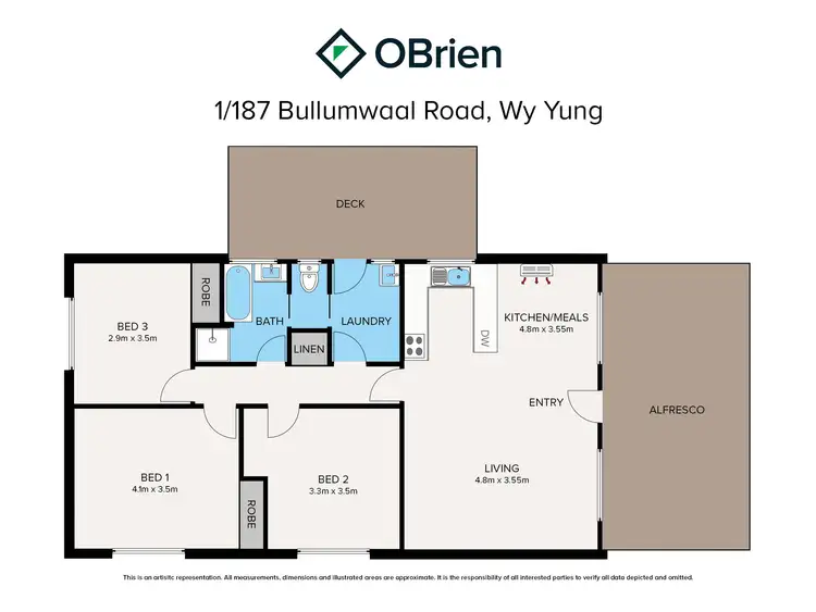 Floorplan of Homely house listing, 1/187 Bullumwaal Road, Wy Yung VIC 3875