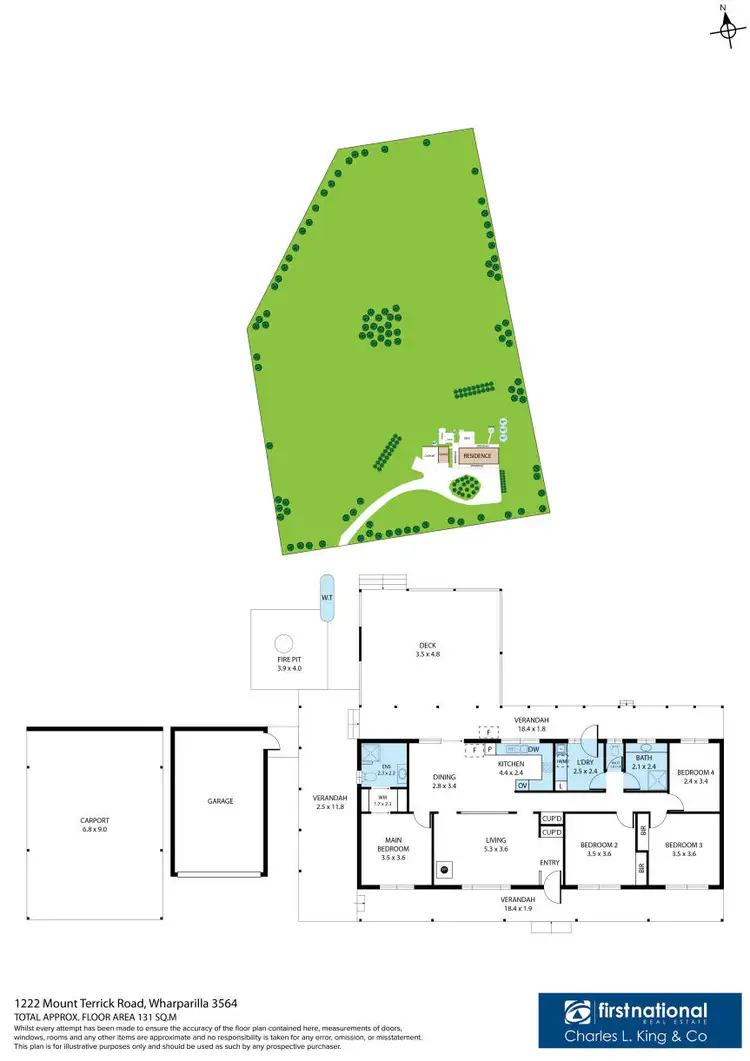 Floorplan of Homely house listing, 1222 Mount Terrick Road, Echuca VIC 3564