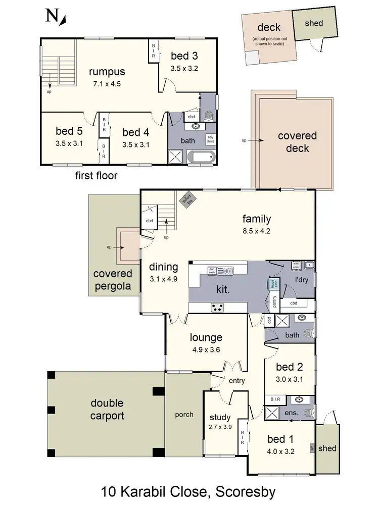 Floorplan of Homely house listing, 10 Karabil Close, Scoresby VIC 3179