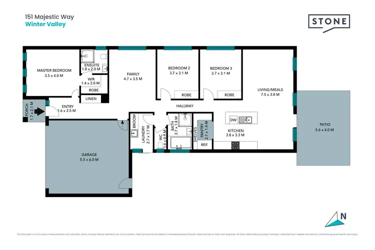 Floorplan of Homely house listing, 151 Majestic Way, Winter Valley VIC 3358