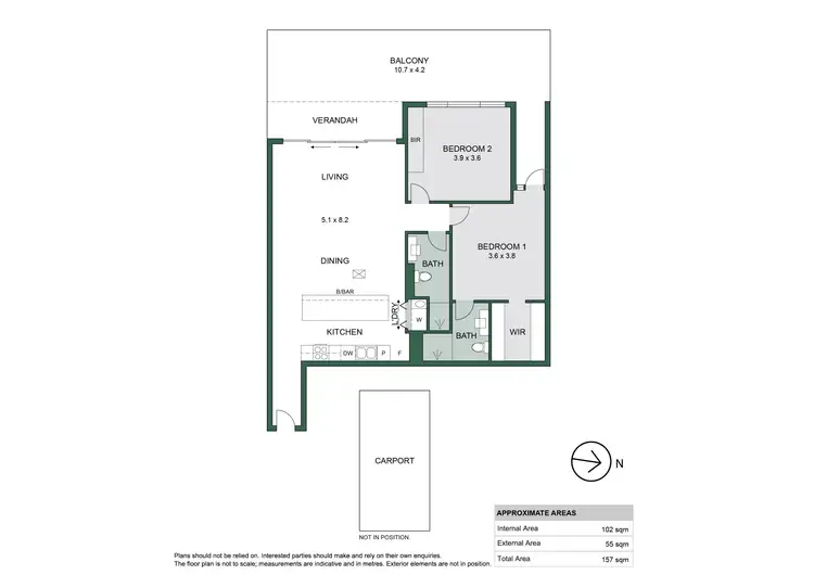 Floorplan of Homely apartment listing, 211/160 Grote Street, Adelaide SA 5000