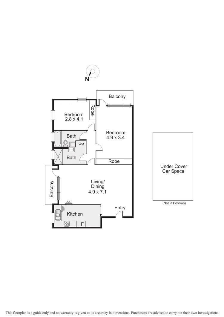 Floorplan of Homely apartment listing, 6/2 Selwyn Avenue, Elwood VIC 3184