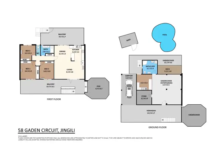 Floorplan of Homely house listing, 58 Gaden Circuit, Jingili NT 810