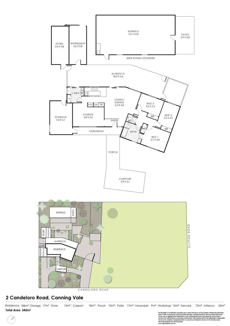 Floorplan of Homely house listing, 2 Candeloro Road, Canning Vale WA 6155