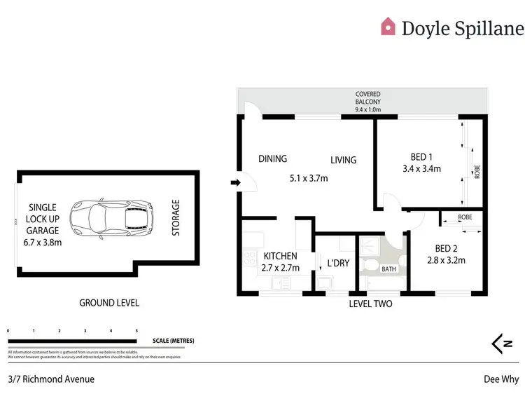 Floorplan of Homely apartment listing, 3/7 Richmond Avenue, Dee Why NSW 2099