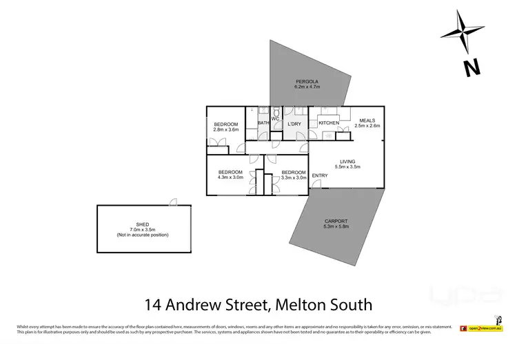 Floorplan of Homely house listing, 14 Andrew Street, Melton South VIC 3338