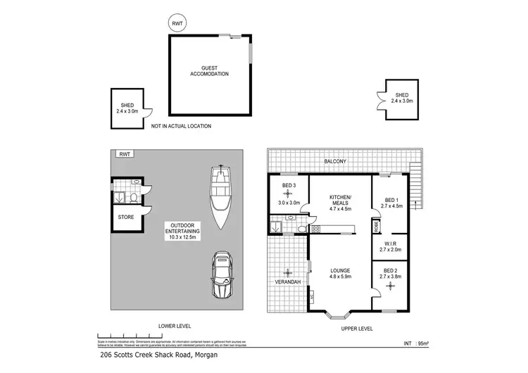 Floorplan of Homely house listing, 206 Scotts Creek Shack Road, Morgan SA 5320