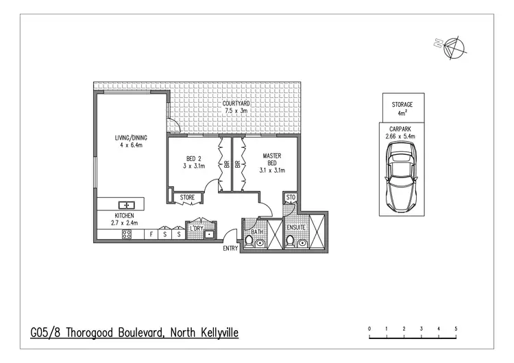 Floorplan of Homely apartment listing, G05/8 Thorogood Boulevard, North Kellyville NSW 2155