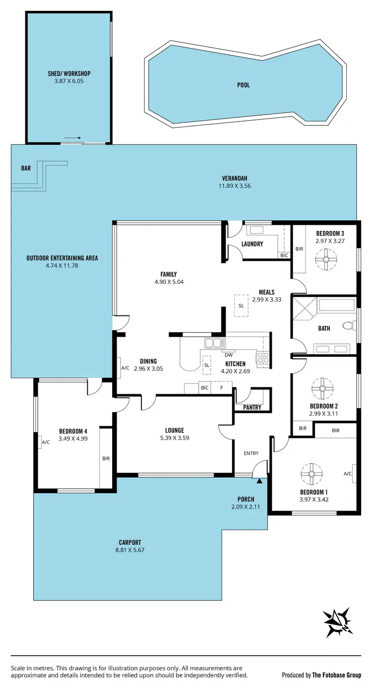 Floorplan of Homely house listing, 11 Calomba Crescent, Happy Valley SA 5159