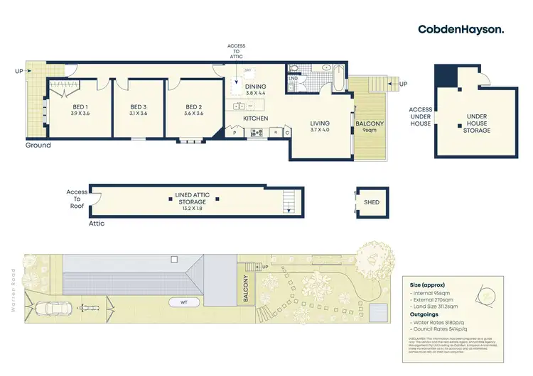 Floorplan of Homely house listing, 112 Warren Road, Marrickville NSW 2204