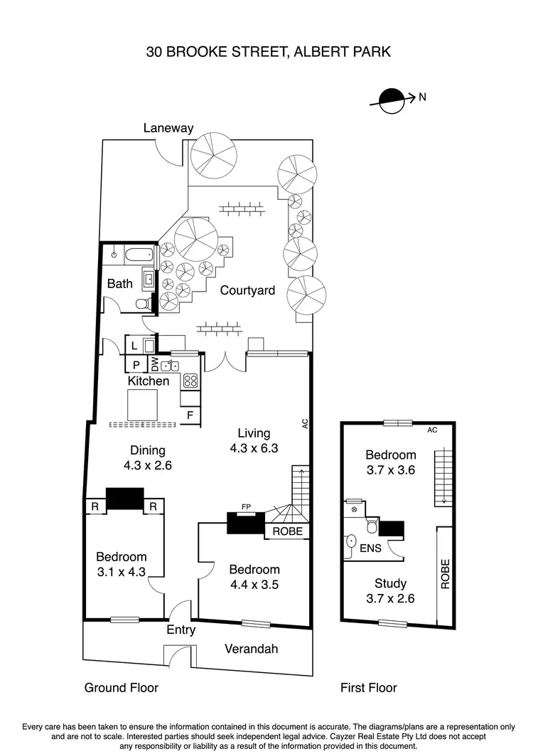 Floorplan of Homely house listing, 30 Brooke Street, Albert Park VIC 3206