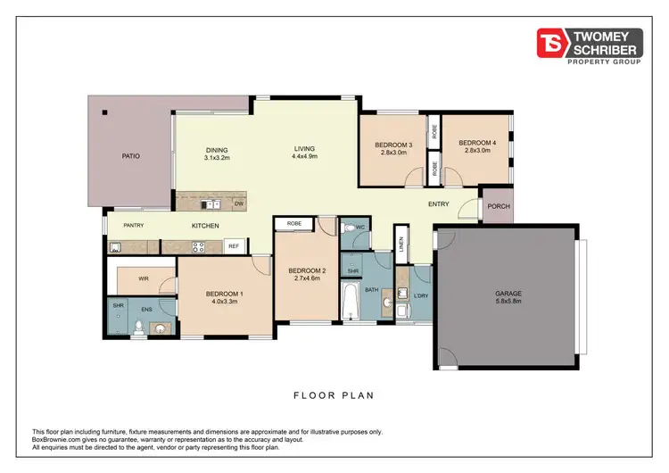 Floorplan of Homely house listing, 8 Cloverdale Link, Trinity Beach QLD 4879