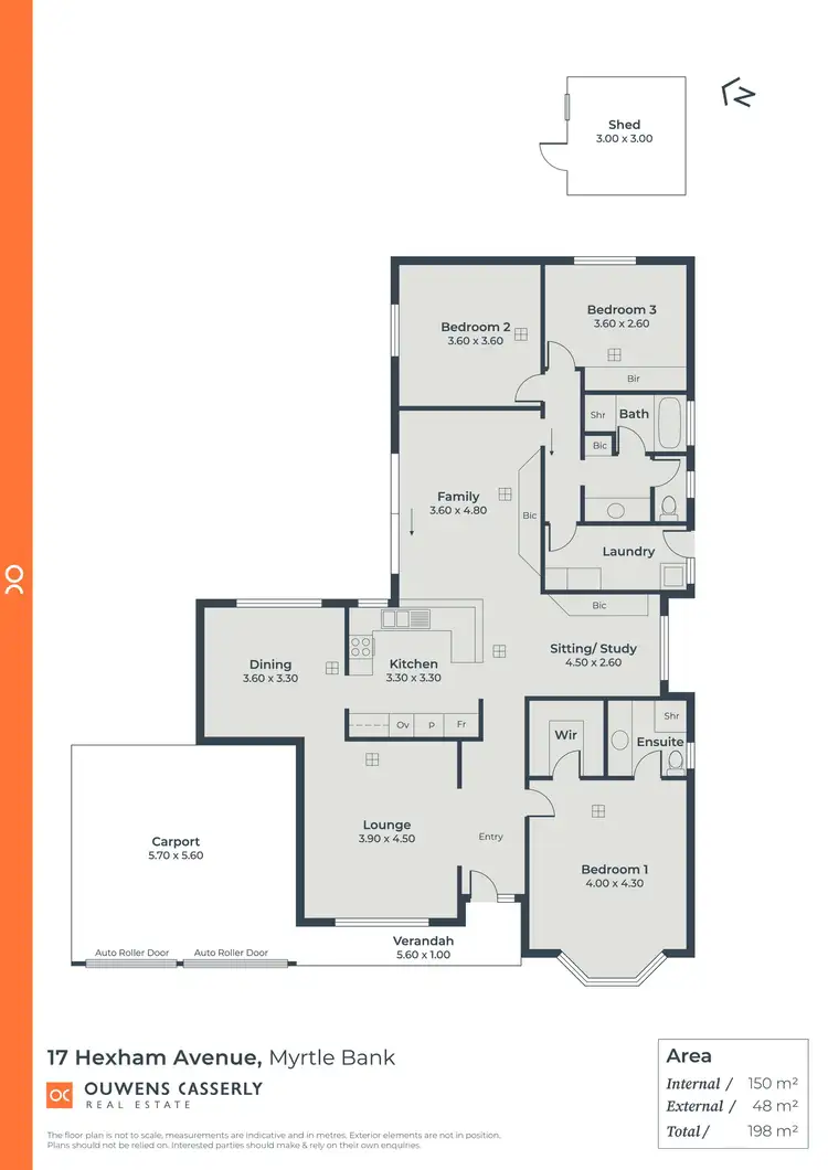 Floorplan of Homely house listing, 17 Hexham Avenue, Myrtle Bank SA 5064