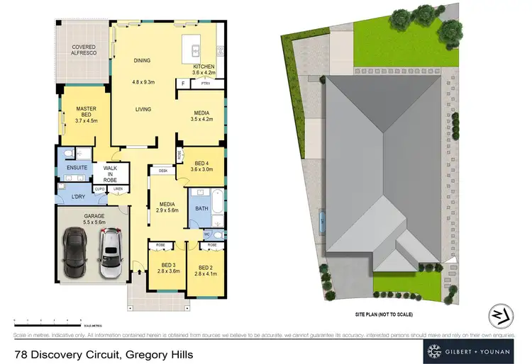 Floorplan of Homely house listing, 78 Discovery Circuit, Gregory Hills NSW 2557
