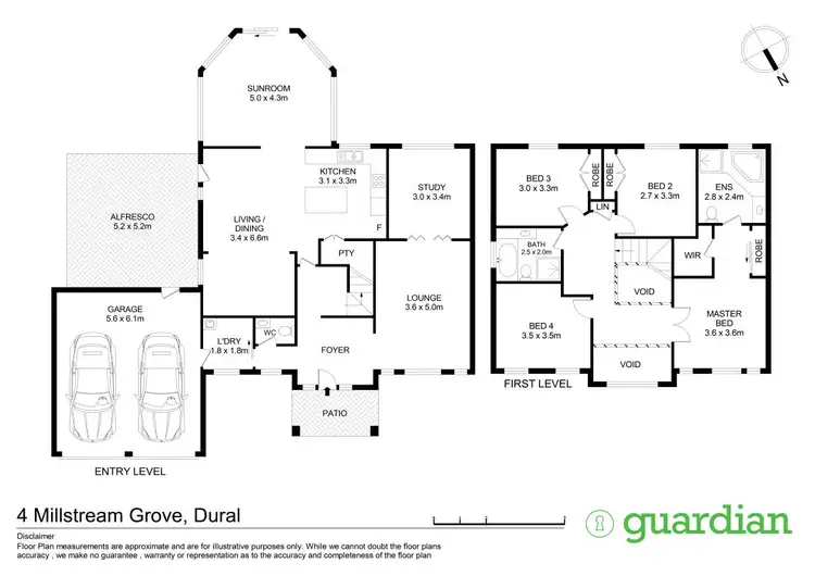Floorplan of Homely house listing, 4 Millstream Grove, Dural NSW 2158