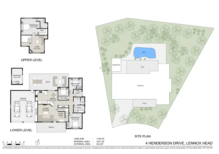 Floorplan of Homely house listing, 4 Henderson Drive, Lennox Head NSW 2478